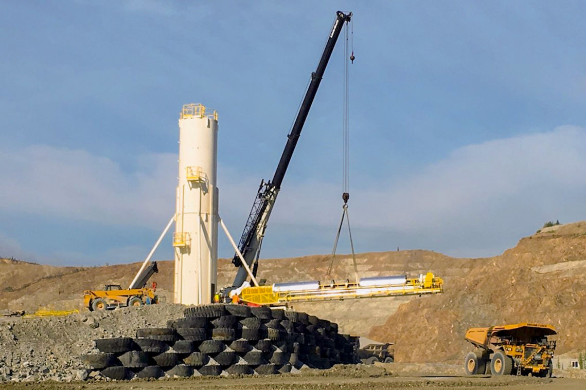 Monitoring mine-site silos
